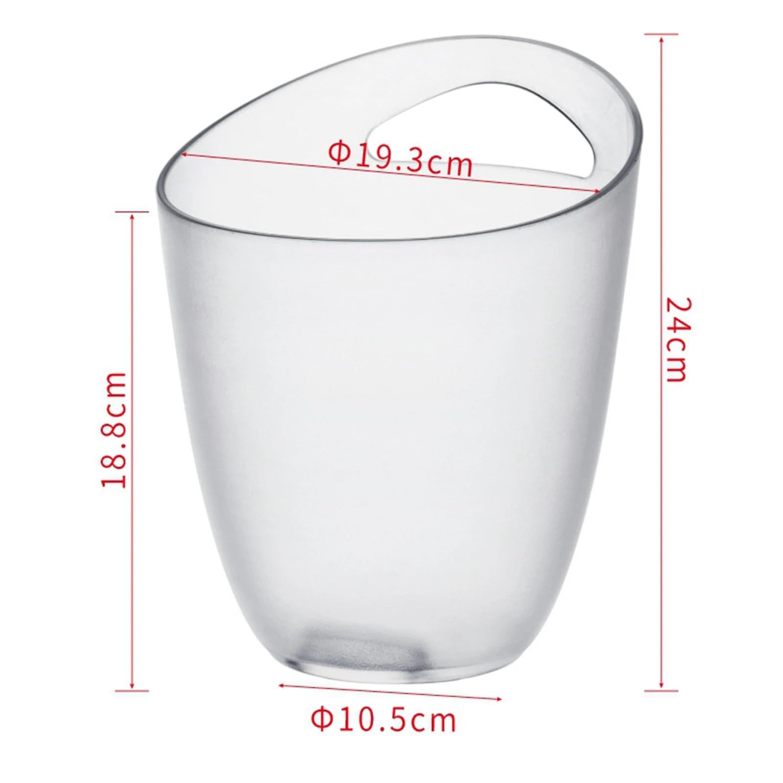 Secchiello for Il Ghiaccio Trasparente, Vasca for Bevande, Champagne, Birra, Vino, for Bottiglie di Vino, congelatore, Cocktail Bar, Ristorante per Casa, Bar(Black)