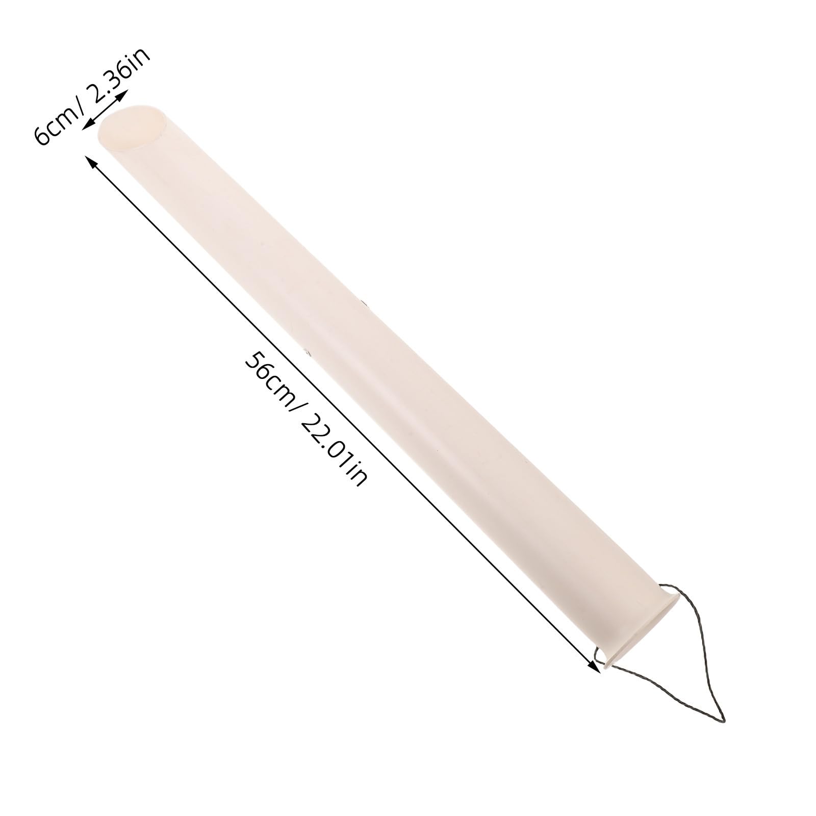 Support de Canne à Pêche Sable PVC 2 Pièces pour Bord de Mer