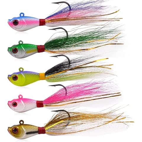 OROOTL Bucktail Jigs Fishing Lures Kit Cover
