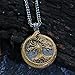 GuoShuang nordic viking tree of life Scandinavian Yggdrasil necklace for men gift with valknut bag norse jewelry for men women