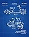 Poster Vespa Scooter Patent Poster Scooter Arte Parete Scooter Decorazione Vespa Motor Scooter Moto Moto Art Blueprint Poster WB096 (11 x 14, Blueprint)