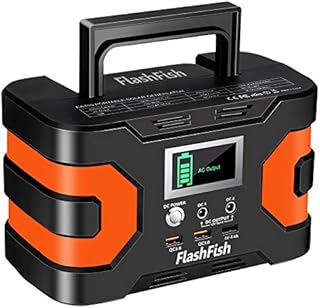 200W Peak Power Station, Flashfish CPAP Battery 166Wh 45000mAh Backup Power Pack 110V 150W Lithium Battery Pack Camping Solar Generator For CPAP Camping Home Emergency Power Supply