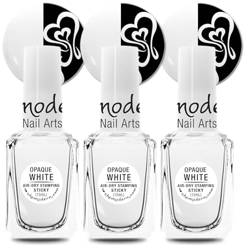 SheModern STICKY WHITE Stamping Polishes Stamping Polishes For Nail Art