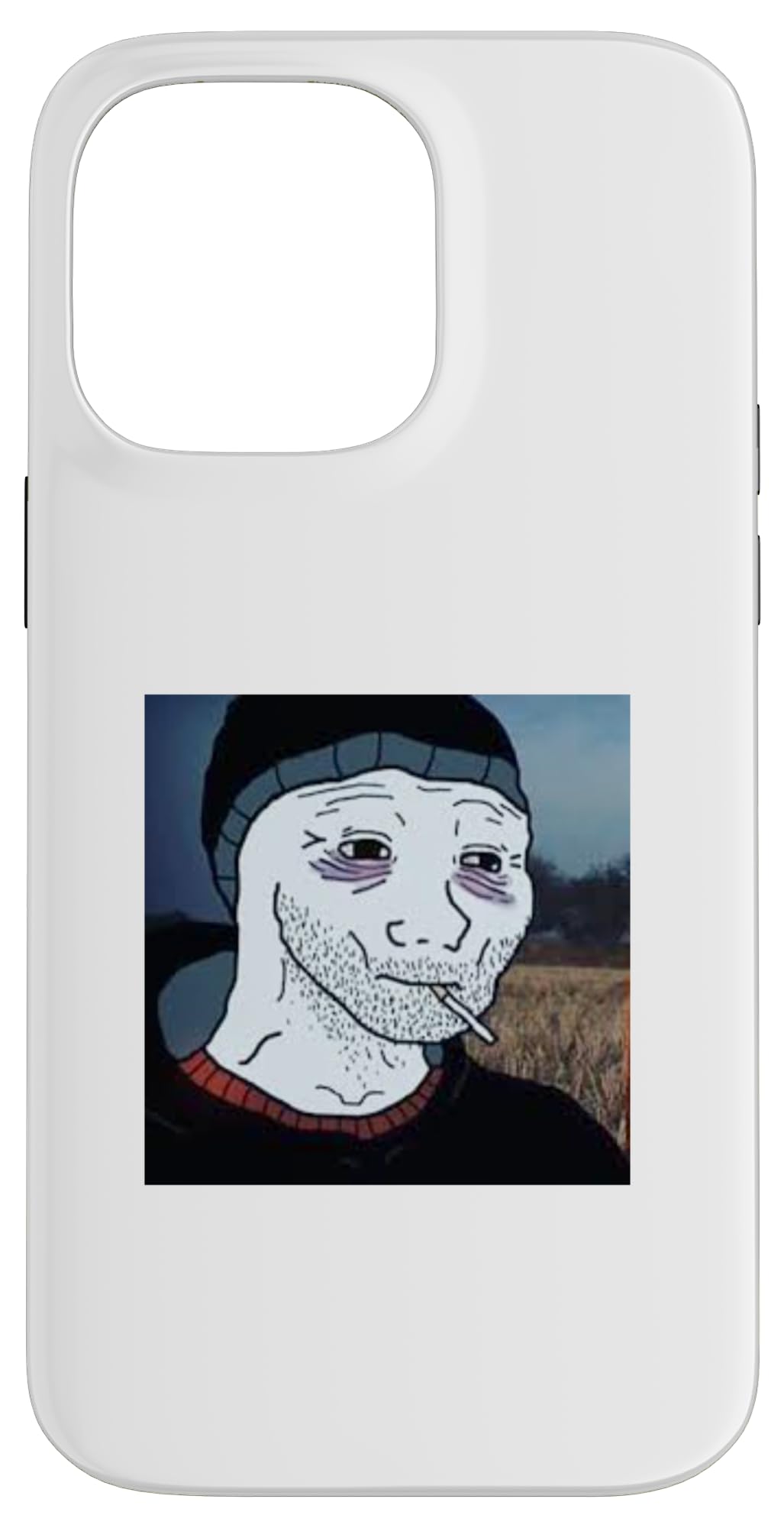 Amazon.com: iPhone 14 Pro Max Feels Guy Wojak Meme Doomer 手機殼: 手機和配件