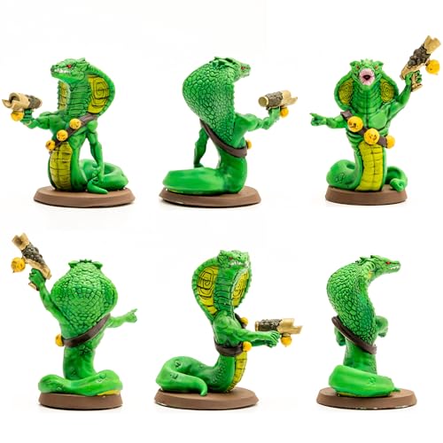 Renegade Game Studios Heroscape Elites of Ullar & Ranoc Vipers Exp | Miniatures Combat Set con 6 Figuras Preensambladas, mecánicas Blade Dance y habilidades de Hipnosis, Compatible con Master Sets miniatura 5