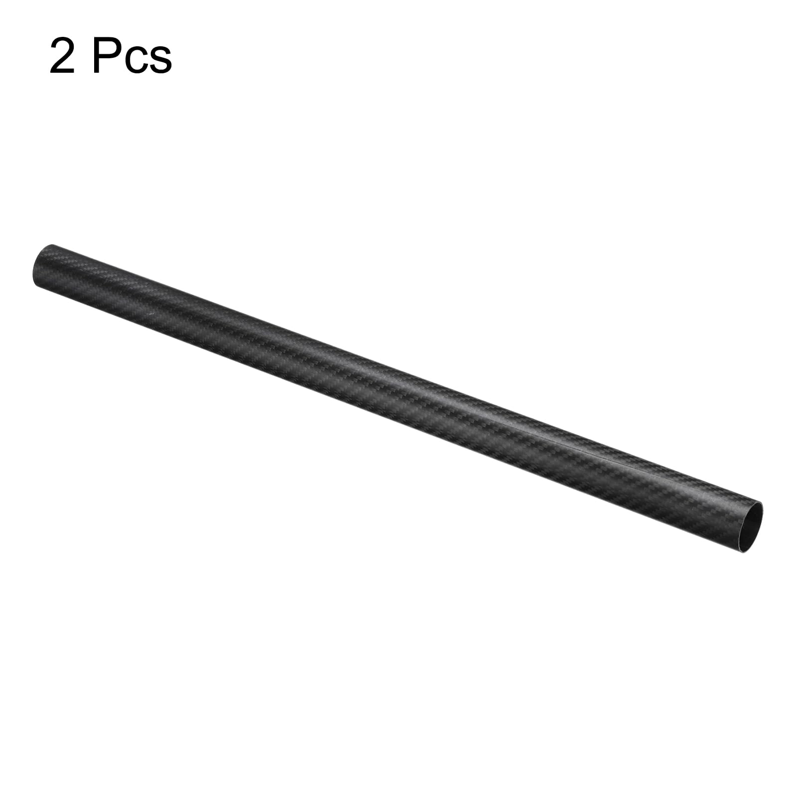 QUARKZMAN 2 Stück Kohlefaserrohre 28 x 30 x 500mm Matte Oberfläche Stab 3K Rollgewickelte Kohlefaser Rundrohre für RC Flugzeug Quadcopter Multicopter