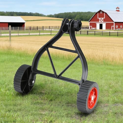 String Trimmer Support Wheels Lawn Mower Auxiliary Wheel Adjustable Weed Eater Wheels attachment Suitable for 0.98-1.2inch shaft tubes for String Trimmer Weedeaters Grass Cutter Brush Cutter Garden