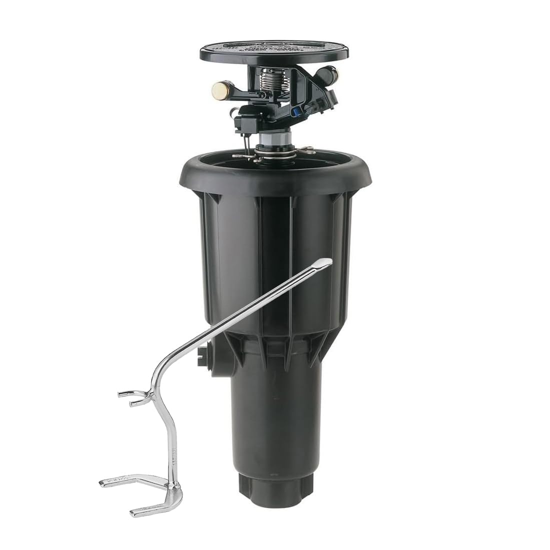 Rain Bird Maxi-Paw + Llave Montaje -Aspersor de riego automático de Alta eficiencia para Jardines - Alcance de 6,70 a 13,70mts. Rosca 1/2" y 3/4" - Ideal para Agua Sucia