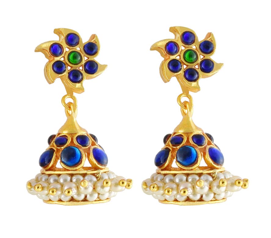 UG products classical Bharatanatyam Dance Jewellery JHUMKIES (11B) (B0BXKLJB5V) Amazon Price History, Amazon Price Tracker