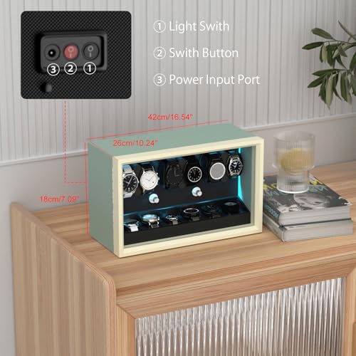 Devanadera de Reloj Automática XTELARY de 8 Relojes para Proteger Maquinarias de Lujo 4