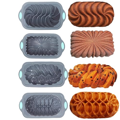 Molde De Pan De Silicona | Para Pan De Plátano De Silicona - 4 Piezas Resistente Al Calor Molde De Carne Para Eventos Y Celebraciones