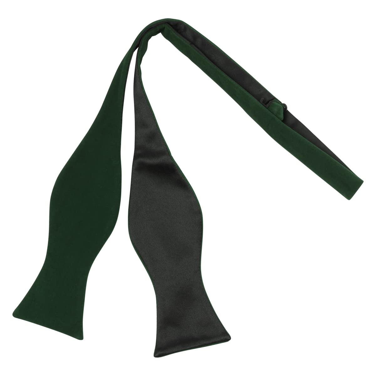 King & Priory Men's Green Dark Velvet Self-Tie Bow Tie