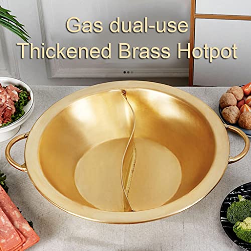 Olla de cobre para fondue tipo hot pot de 34 cm miniatura 2
