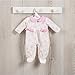 Muñecas Así Vestido para bebé María. Pijama con Ositos y Luna Rosa.