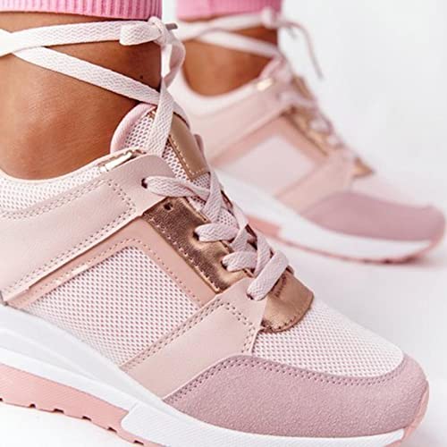 ZMKY Donna Piattaforma Sneakers Zeppe Top Alto