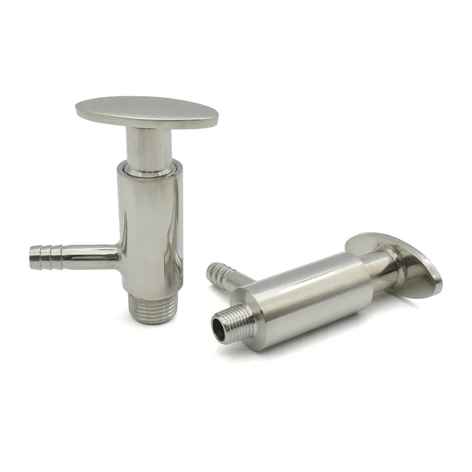 RUAJOGYNVM 1PC OD 50.5mm, 10mm Hose Hook Clamp SS304 Stainless Steel Sampling Valve Manual Handle