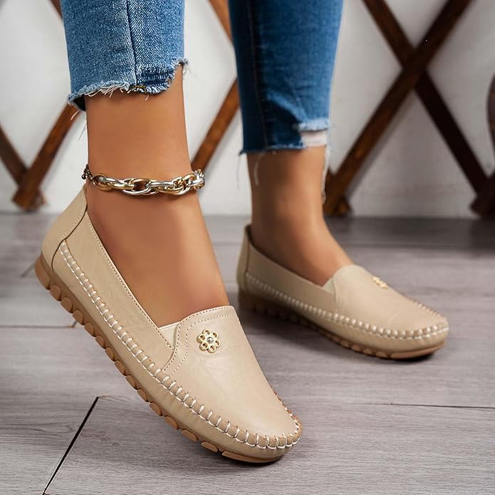 Orthopedic Shoes for Women,Casual Comfort Walking Shoe with Barefoot Feel,Womens Orthopedic Slip on Shoes for Women Casual Shoes Comfortable Lightweight Penny Loafers Slip On Work Flats - Image 3