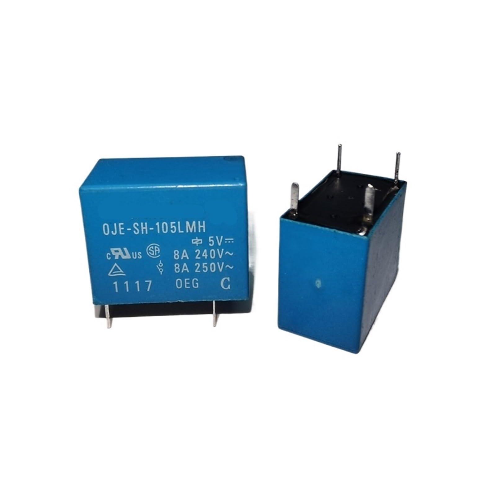 OJE-SH SS-105 112 124LM/DM/HM/LMHF Power Relay 4Pins 3A 5A 8A 10A250V AUOQKQUT(OJE-SH-105DM(5A))