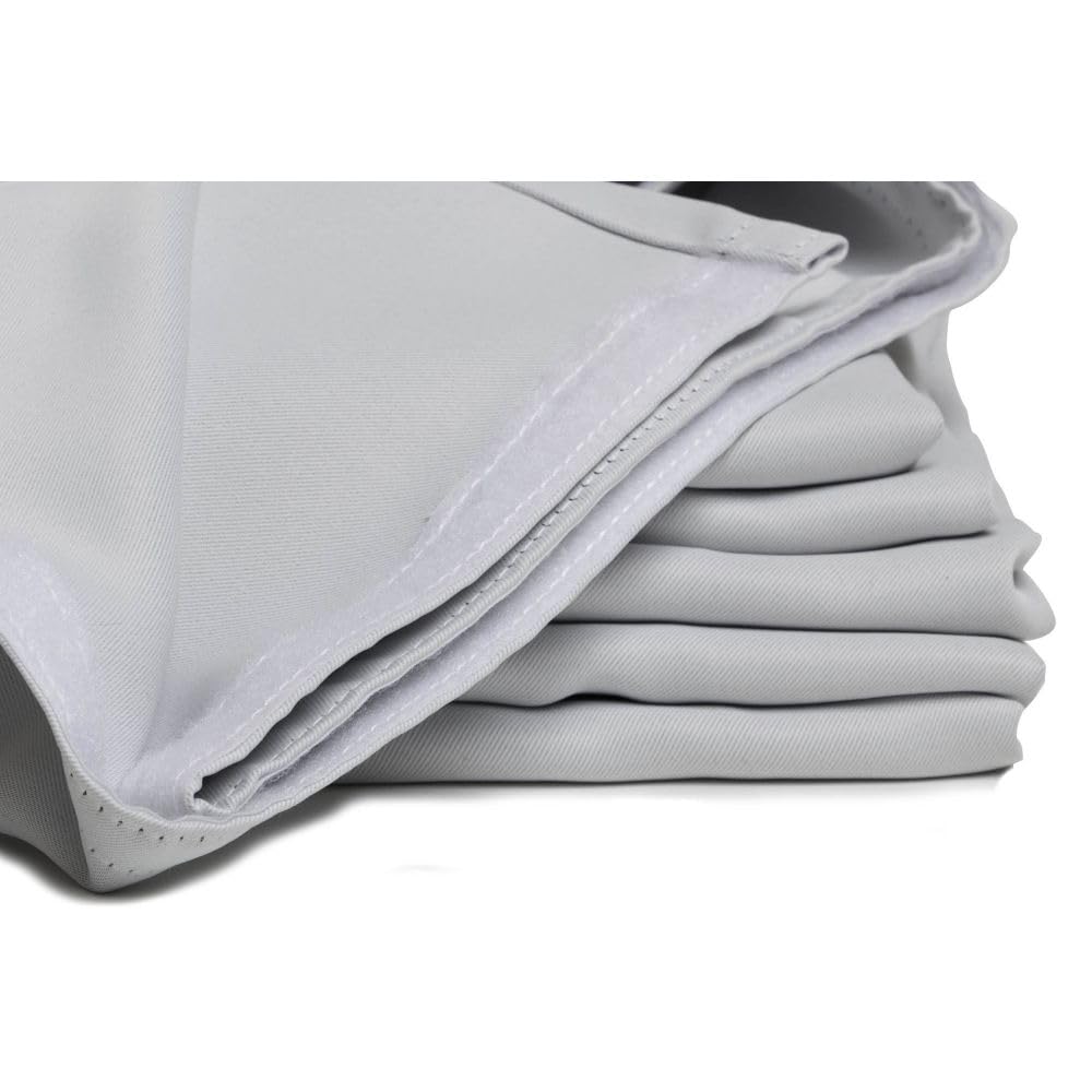 Moondream LumenControl™ Doublure Obscurcissante pour Rideaux | Protection Lumière+Soleil | Fabrication UE | Fixation par Bande Scratch | Blanc MC720 | 135L x 240H cm