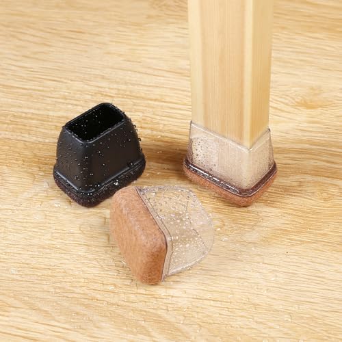 Tapas de silicona transparente para taburetes de bar y sillas de comedor 7