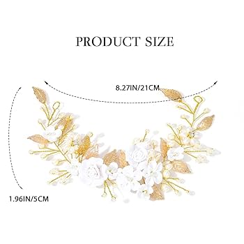 Amazon.com : CASDRE Flower Bride Wedding Hair Vine Pearl
