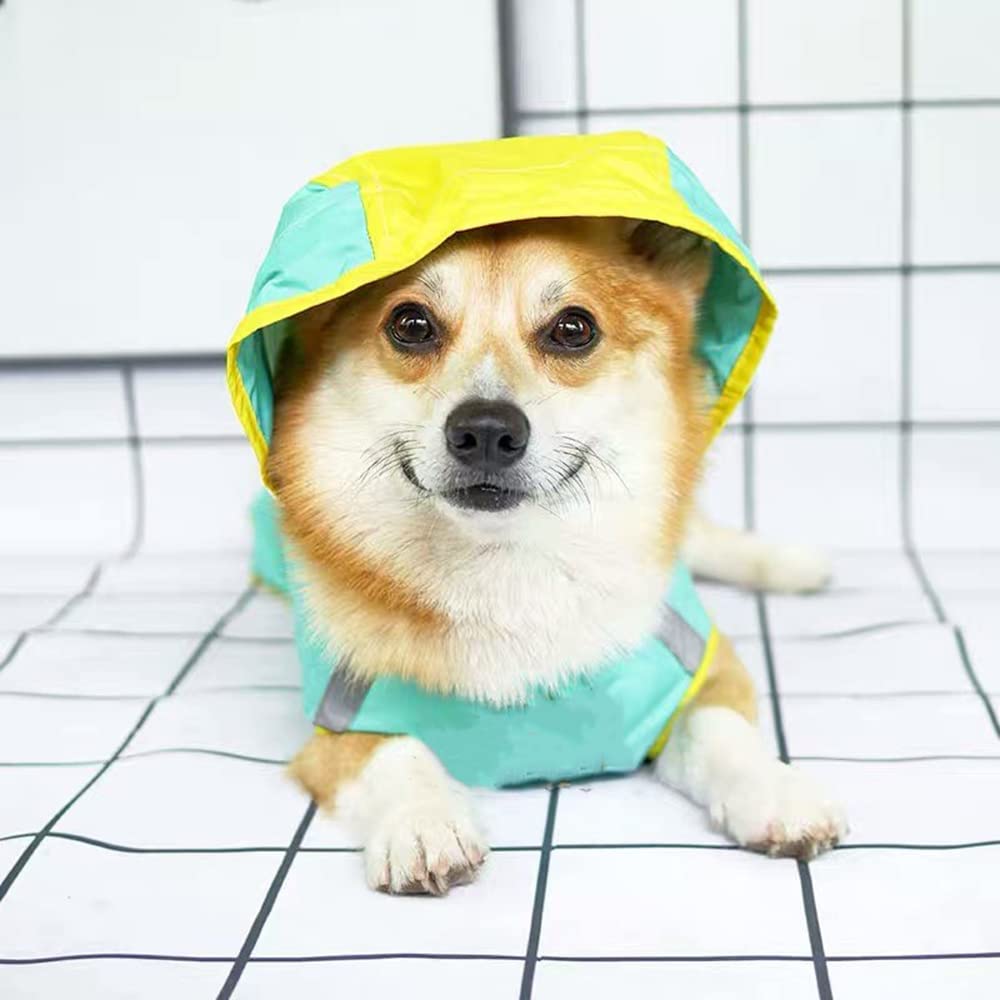 Impermeable para Perros, Impermeable Reflectante for Perros pequeños, medianos y Grandes. Chaqueta Impermeable. Ropa(Pink,L)