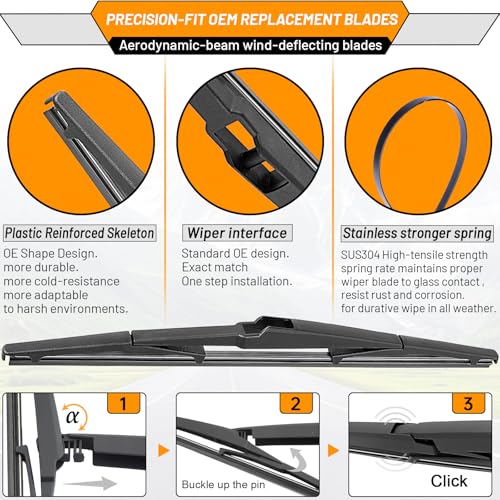Image of AUTOBOO Windshield Wiper Blade Replacement for Toyota C-HR 2016-2023