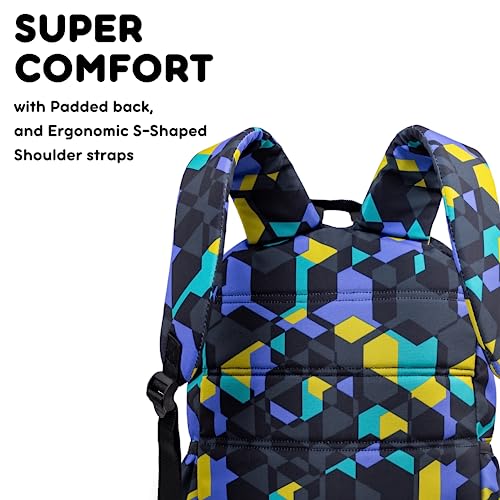 Image of J World Oz Middle School Backpack for Kids. Cute Laptop Bookbag for Girls Boys, Cubes