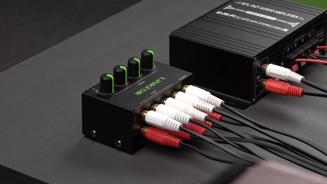 Mixer Audio 4 Canali LiNKFOR - Mini Mixer Stereo Con RCA Per Karaoke, DJ E Home Studio - Foto 12