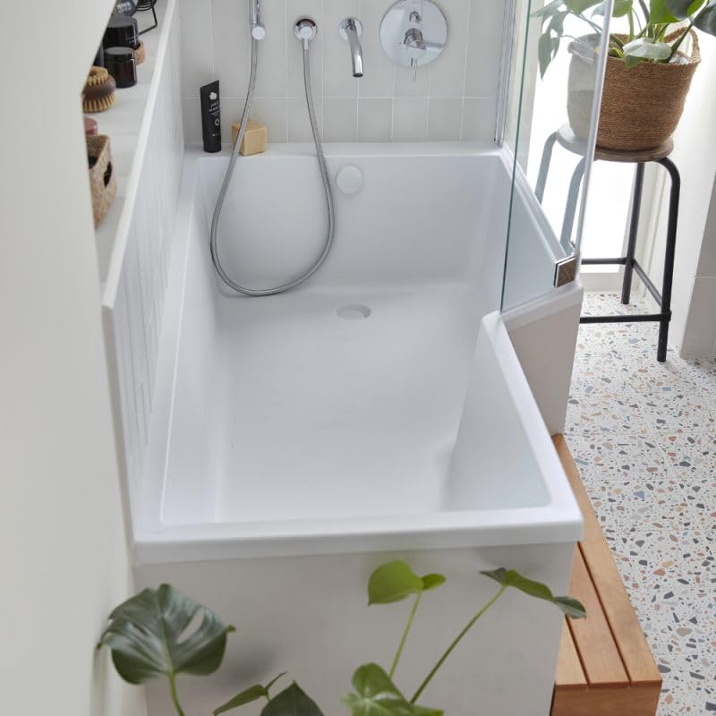 Baignoire bain douche 160 x 90 cm JACOB DELAFON Neo blanc mat droite