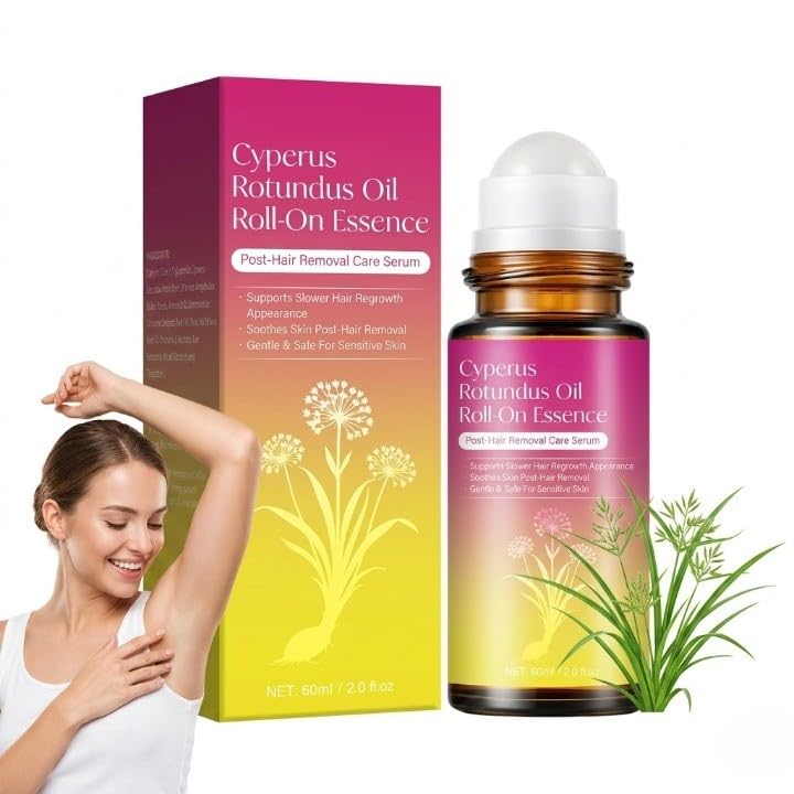 Cyperus Rotundus Oil for Hair Removal, Cyperus Rotundus Oil Roll-on Essence