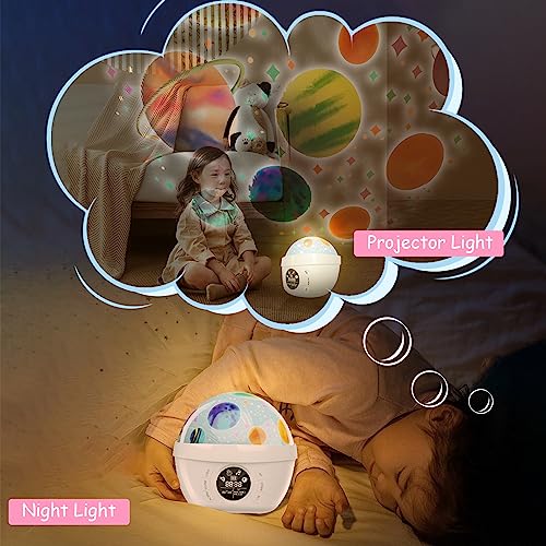 Tarklanda Projector Night Light for Kids Bedroom Decor,Kids Alarm Clock,Unicorn Dino Moon Stars Projector Night Light Alarm Clock for Boys Girls Wake up Light Alarm Clock for Kids Birthday Toys Gifts