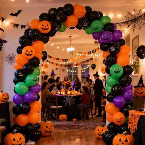 APLANET 150pcs Black Balloons Different Sizes 18 12 10 5 Inch, Latex Balloons for Black Themed Birthday Wedding Baby Shower Party, Halloween, Grad Anniversary Supplies, Arch Kit Decoration - Image 7