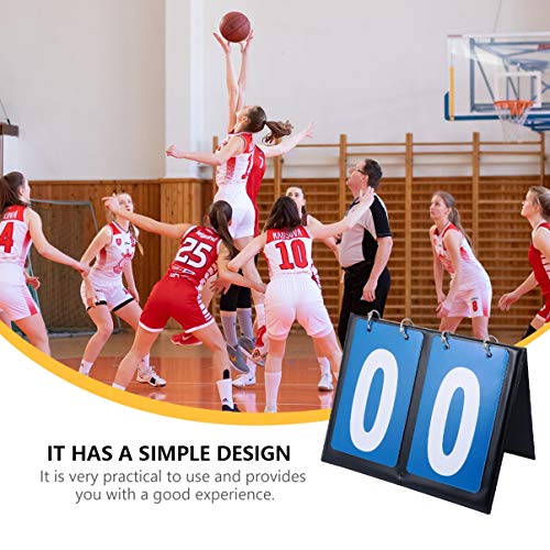 Placar de pontuação BESPORTBLE, flipper basquete, placar, portátil, de 2 dígitos, para esportes, jog