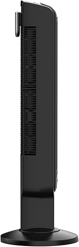 Vista 7 de Lasko Ventilador de torre oscilante, control remoto, temporizador, modo oscuro, 4 velocidades, para dormitorio, sala de estar y oficina, 36