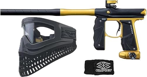 Empire Mini GS - Marcador electrónico para pistola de paintball con paquete de máscara de paintball JT Proflex-X