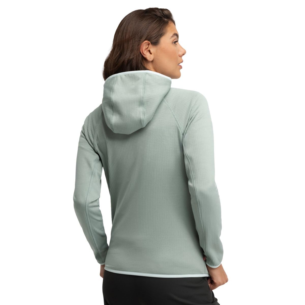 SIROKO Chaqueta polar ligera capucha montaña senderismo Ember Green Verde