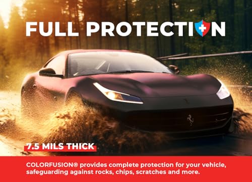 Image of ColorFusion PPF by VViViD, Matte Stealth Cosmic Purple Dry Apply PPF Vinyl Car Wrap Roll 20ft x 5ft