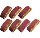 S SATC 3×21 Inch Aluminum Oxide Sander Belt 20 PCS 40/60/80/120/150/240/400 Assorted Grits Sanding Belt Pack