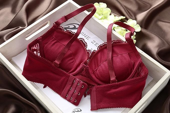 Image of SGC SWEDEN Women Net lace Lingerie Set||Lightly Padded Wired Bra & Panty Set||Bridel Set for Women & Girls