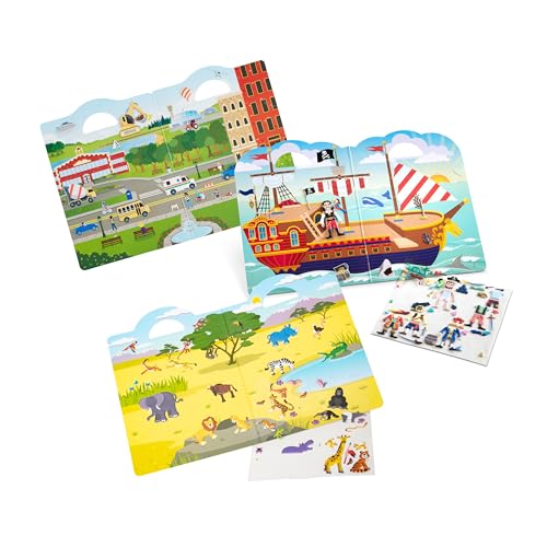 Melissa & Doug M&D Puffy Sticker Bundle - Pirates, Vehicles and Safari (Amazon Only) - image 6