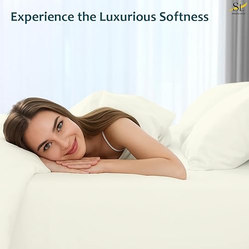 Miniatura 7 de Shreem Linen Juego de sábanas Queen de 4 piezas, 1800 ropa de cama ultrasuave de lujo hotelera, transpirable y refrescante, bolsillos profundos para