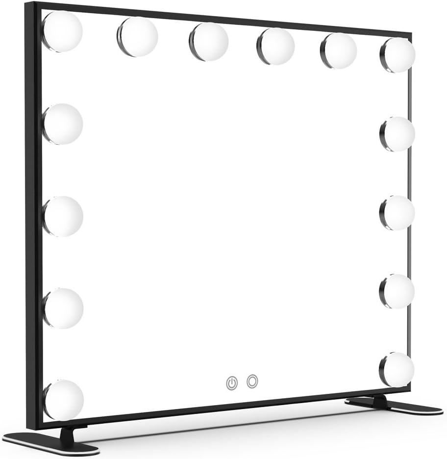 Nitin Lighted Vanity Mirror with Touch Control Design, Hollywood Style