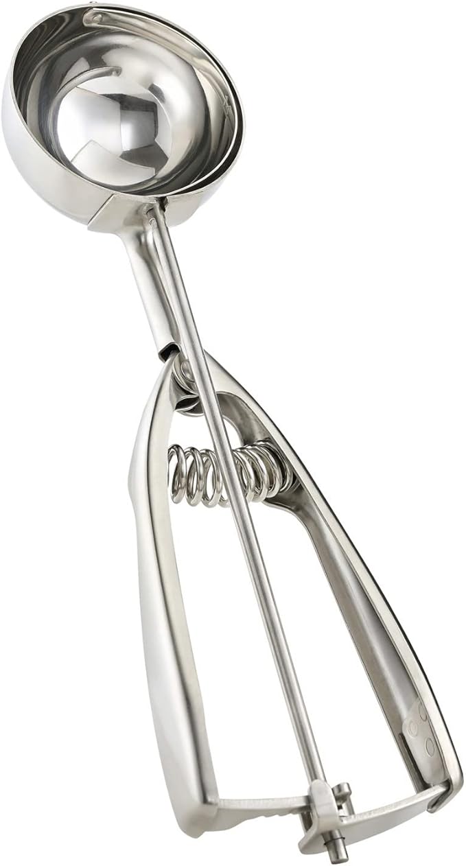 Solula 18/8 Stainless Steel Large Ice Cream Scoop Disher Melon Baller 4 Tablespoon