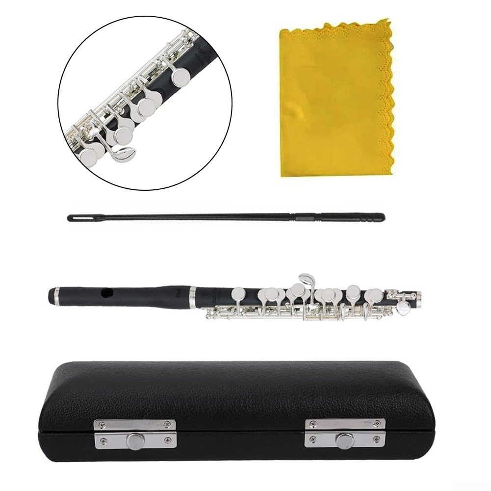 para piccolo Plateado Clave C con Estuche y Varilla para piccolo