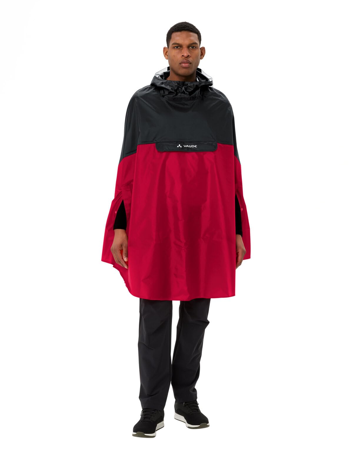 VAUDE Unisex Covero II Poncho, Red/Black, XXL EU
