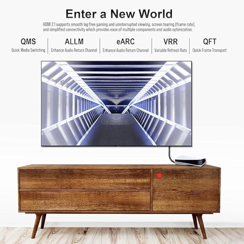 Image of EMK 4K 20 Meter HDMI Cable, Ultra HD High Speed HDMI Cable 48Gbps, 4K 60Hz, HDCP 2.2, 4:4:4 HDR, eARC, Compatible with Steam Deck, PS-5 /4, X-Box Series X, X-Box One etc-. (20M)