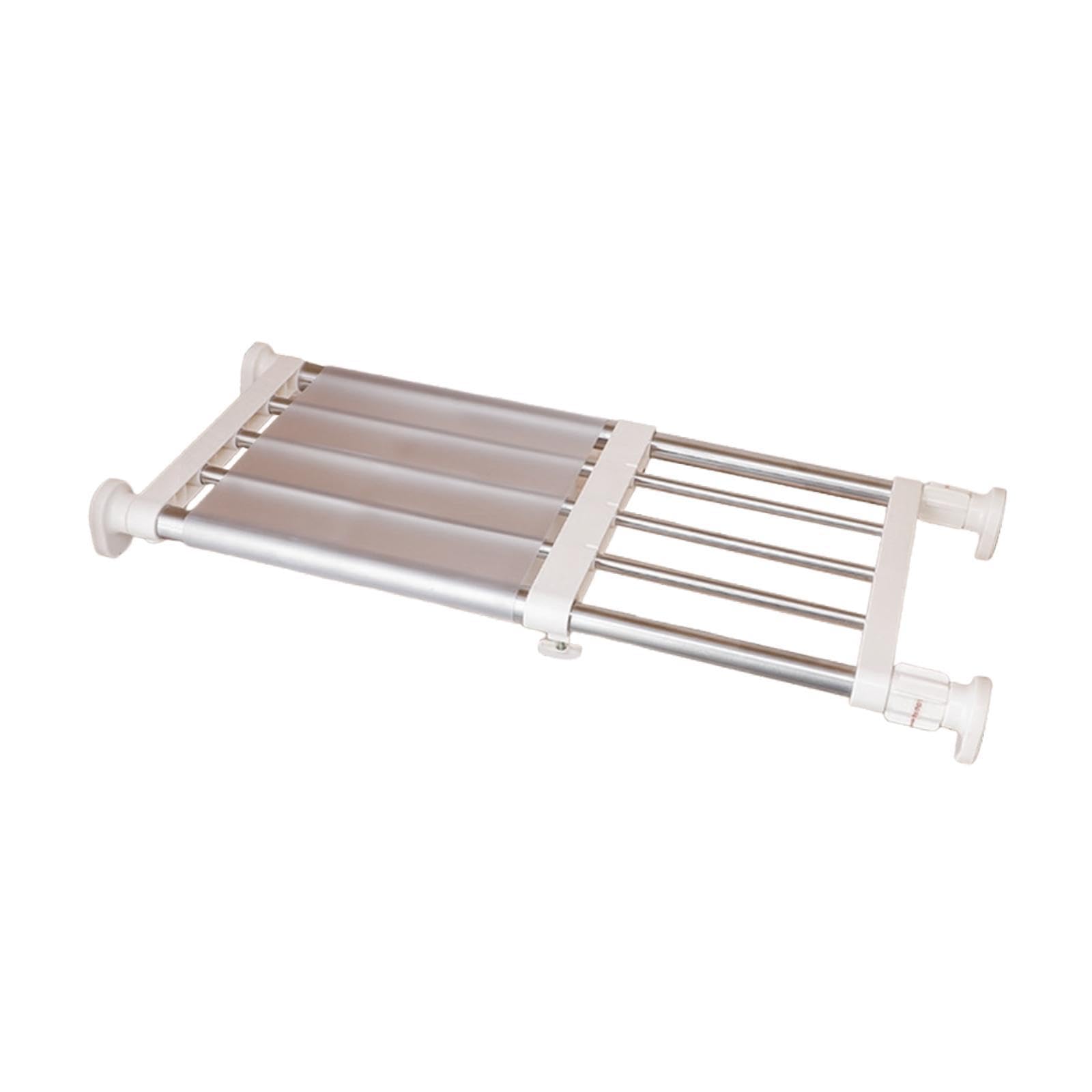 Bothyi Closet Tension Shelf Rod Cabinet Divider Shelve Space Saving Bathroom Kitchen Partition Organizer for Office Kitchen Cupboard