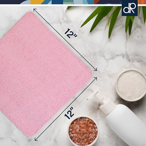 Image of DecorRack 30 Pack 100% Cotton Wash Cloth, Luxurious Soft, 12 x 12 inch Ultra Absorbent, Machine Washable Washcloths, Assorted Colors (30 Pack)