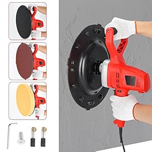 Hanchen Stijltang met industriële betonplaat, 1280 W, elektrische wol, cementschuurmachine, 6 snelheden, instelbaar…